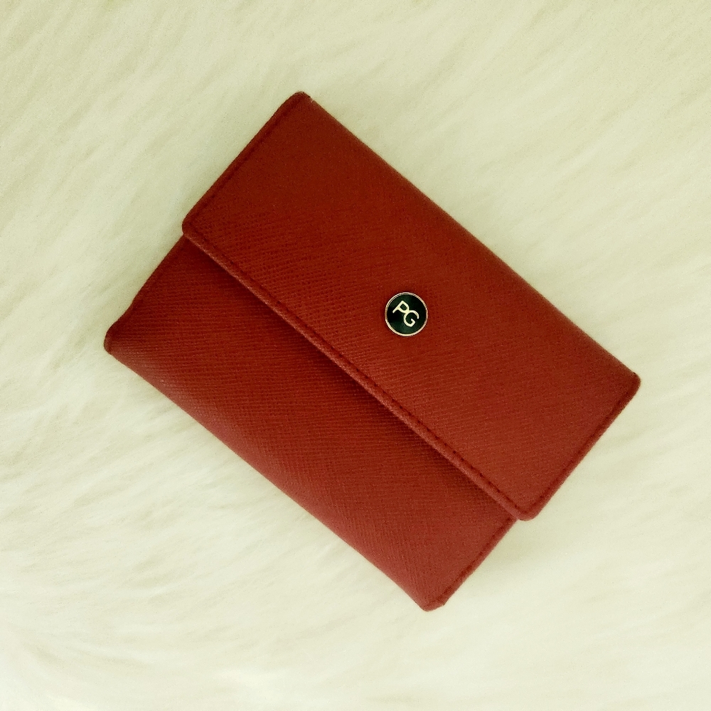 Purificacion Garcia Red and Blue Billfold Wallet New without Tags
